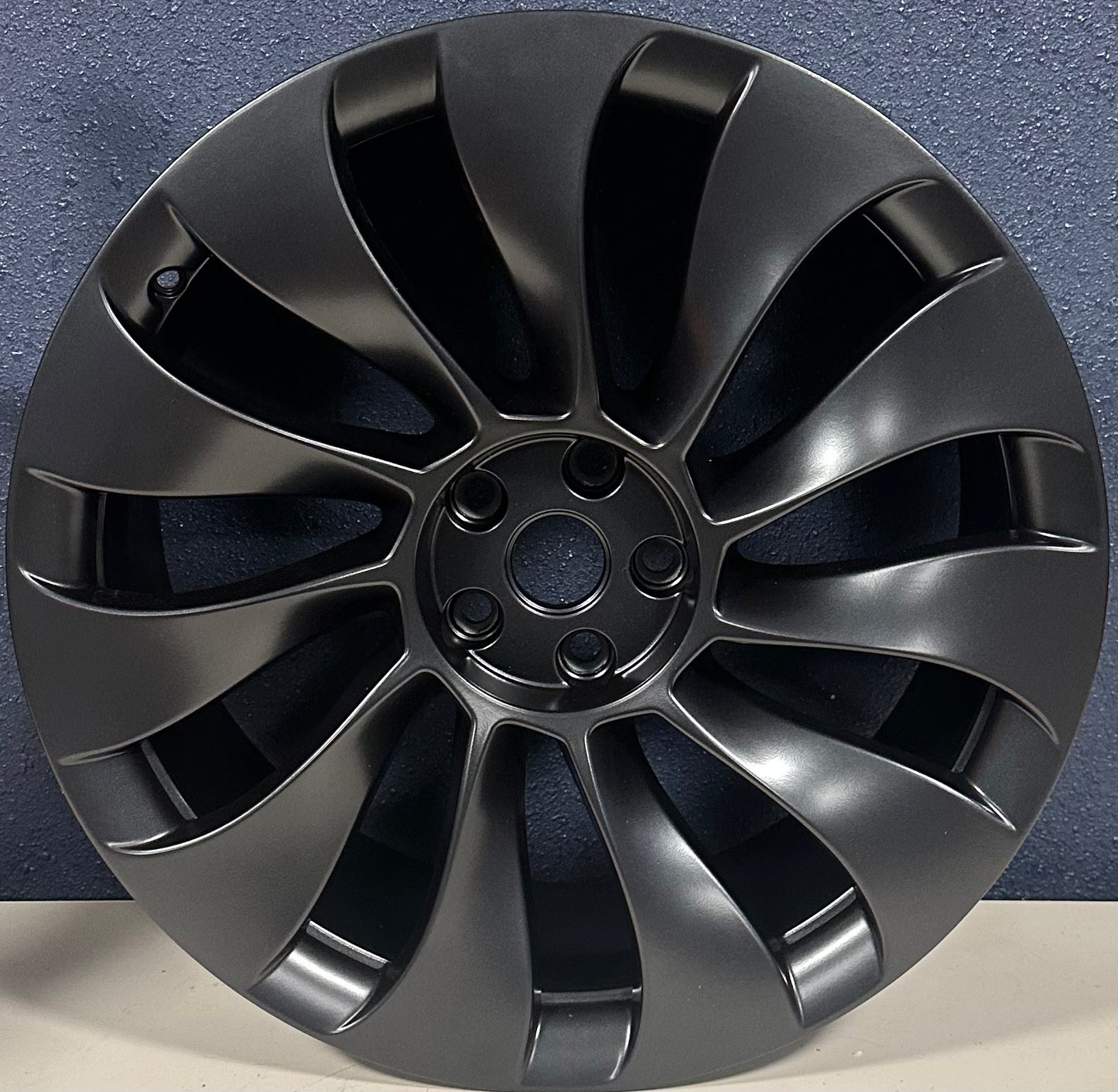 TESLA MODEL Y 20-23, 21x9.5 FRONT, 11 Spoke Satin Black 96930
