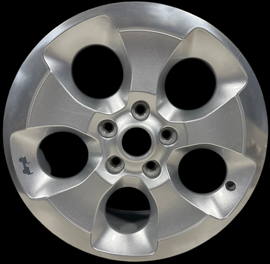 WRANGLER 13-15 18x7-1/2, 5 hole, machined silver 9119A