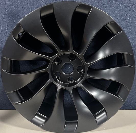 TESLA MODEL Y 20-23, 21x9.5 FRONT, 11 Spoke Satin Black 96930